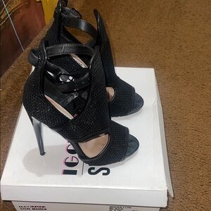 Steve Madden Black Mesh Heels